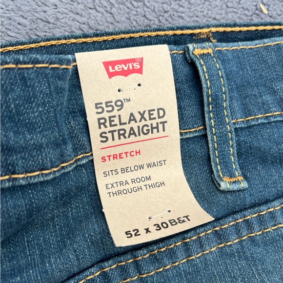 🔥 NWT Men’s Jeans 52x30 Big and Tall Levi’s stretch - Picture 2 of 4